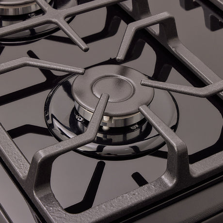 Estufa Haceb Negro 65.5x98.5cm Para Gas Natural con Cuatro Quemadores y con Horno - ESTUFAS | Bylmo