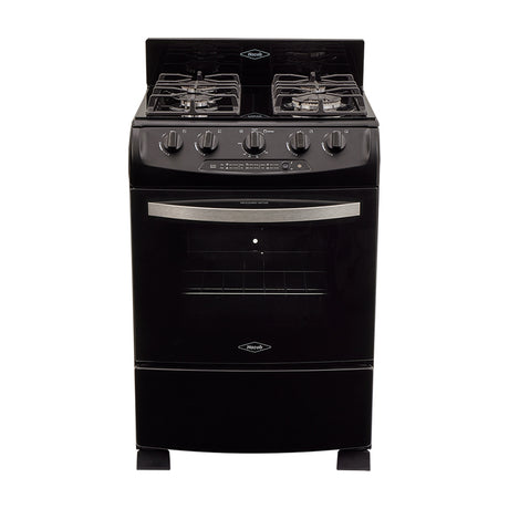 Estufa Haceb Negro 65.5x98.5cm Para Gas Natural con Cuatro Quemadores y con Horno - ESTUFAS | Bylmo