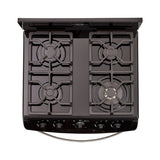 Estufa Haceb Negro 65.5x98.5cm Para Gas Natural con Cuatro Quemadores y con Horno - ESTUFAS | Bylmo