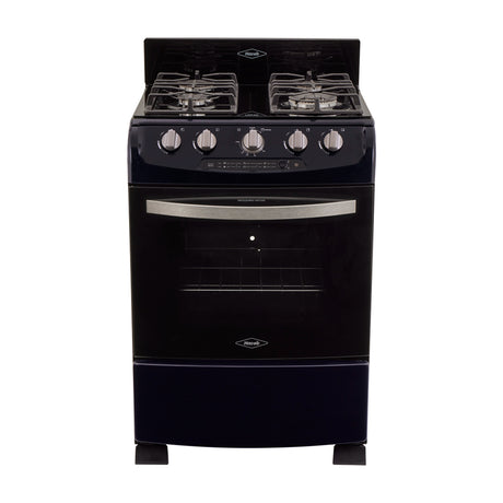 Estufa Haceb Azul 65.5x98.5cm Para Gas Natural con Cuatro Quemadores y con Horno - ESTUFAS | Bylmo