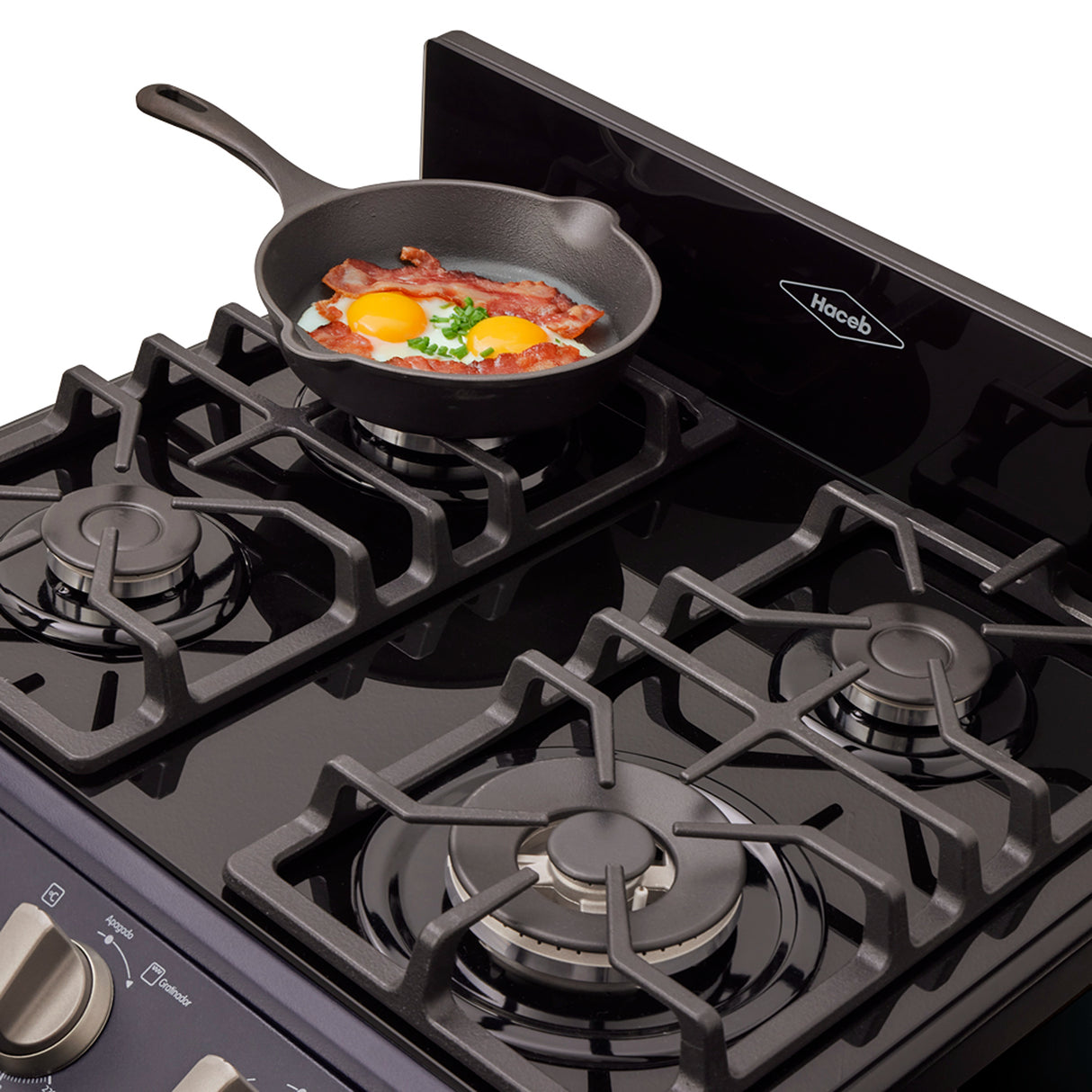 Estufa Haceb Azul 65.5x98.5cm Para Gas Natural con Cuatro Quemadores y con Horno - ESTUFAS | Bylmo