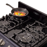 Estufa Haceb Azul 65.5x98.5cm Para Gas Natural con Cuatro Quemadores y con Horno - ESTUFAS | Bylmo