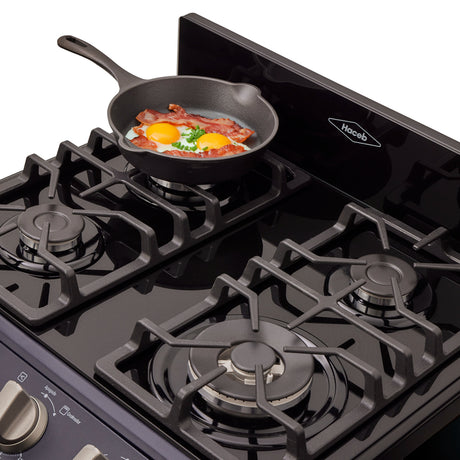 Estufa Haceb Azul 65.5x98.5cm Para Gas Natural con Cuatro Quemadores y con Horno - ESTUFAS | Bylmo
