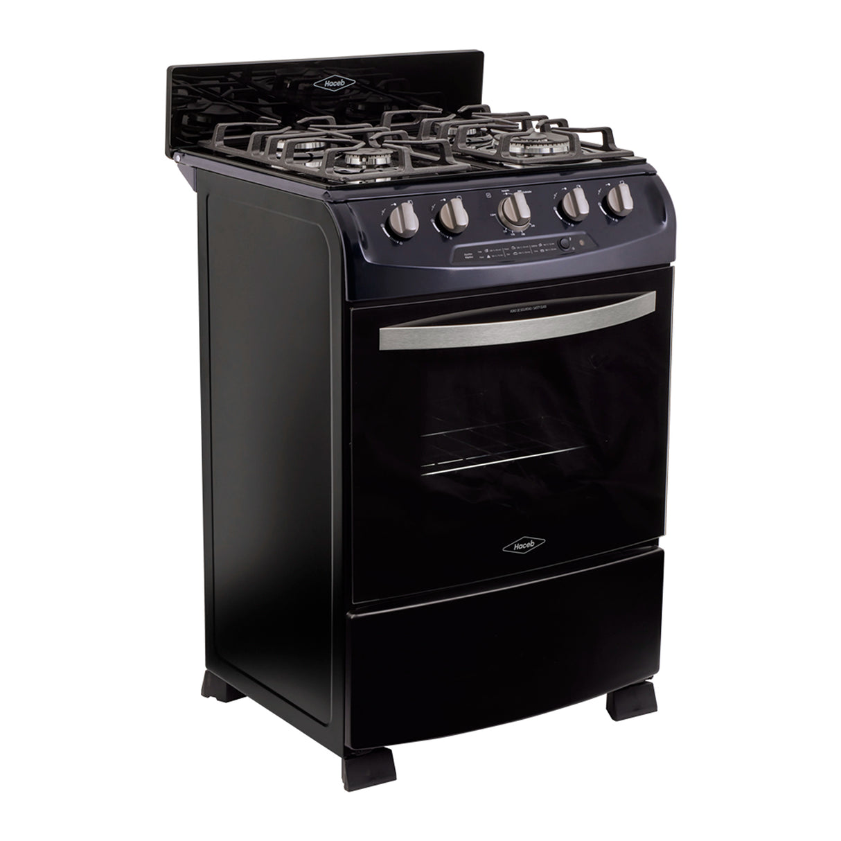 Estufa Haceb Azul 65.5x98.5cm Para Gas Natural con Cuatro Quemadores y con Horno - ESTUFAS | Bylmo