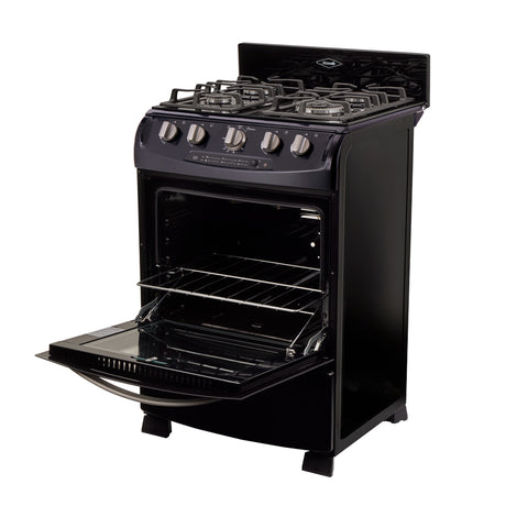 Estufa Haceb Azul 65.5x98.5cm Para Gas Natural con Cuatro Quemadores y con Horno - ESTUFAS | Bylmo