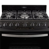 Estufa Haceb Negro 98x81cm Para Gas Propano con Seis Quemadores y con Horno - ESTUFAS | Bylmo