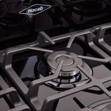 Estufa Haceb Negro 98x81cm Para Gas Propano con Seis Quemadores y con Horno - ESTUFAS | Bylmo