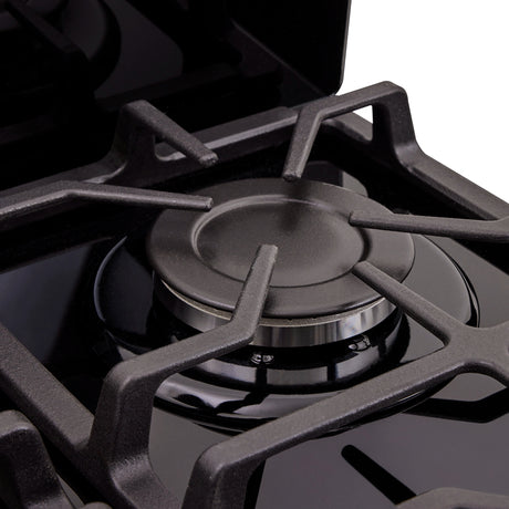 Estufa Haceb Negro 98x81cm Para Gas Propano con Seis Quemadores y con Horno - ESTUFAS | Bylmo