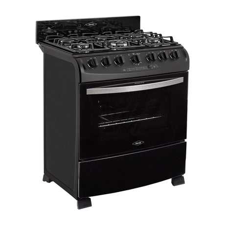 Estufa Haceb Negro 98x81cm Para Gas Propano con Seis Quemadores y con Horno - ESTUFAS | Bylmo