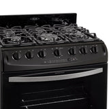 Estufa Haceb Negro 98x81cm Para Gas Propano con Seis Quemadores y con Horno - ESTUFAS | Bylmo