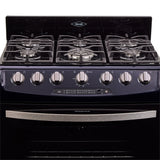 Estufa Haceb Azul 81x98.5cm Para Gas Natural con Seis Quemadores y con Horno - ESTUFAS | Bylmo