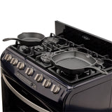 Estufa Haceb Azul 81x98.5cm Para Gas Natural con Seis Quemadores y con Horno - ESTUFAS | Bylmo