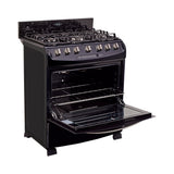 Estufa Haceb Azul 81x98.5cm Para Gas Natural con Seis Quemadores y con Horno - ESTUFAS | Bylmo