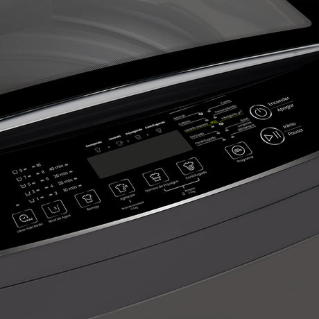Lavadora Haceb Gris 75.5x112.5cm de 22 Kilogramos con Pantalla Digital y 10 Funciones - LAVADORAS Y SECADORAS | Bylmo