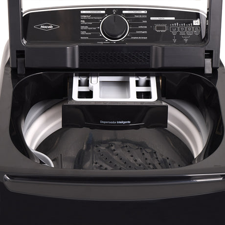 Lavadora Haceb Negro 62x34.9998cm de 18 Kilogramos con Pantalla Digital y 11 Funciones - LAVADORAS Y SECADORAS | Bylmo