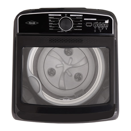 Lavadora Haceb Negro 62x34.9998cm de 18 Kilogramos con Pantalla Digital y 11 Funciones - LAVADORAS Y SECADORAS | Bylmo