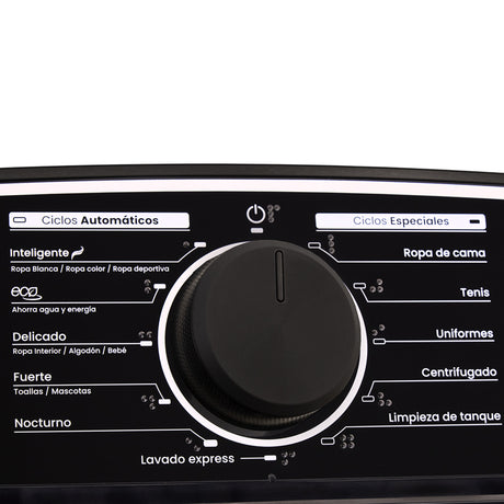 Lavadora Haceb Negro 62x34.9998cm de 18 Kilogramos con Pantalla Digital y 11 Funciones - LAVADORAS Y SECADORAS | Bylmo