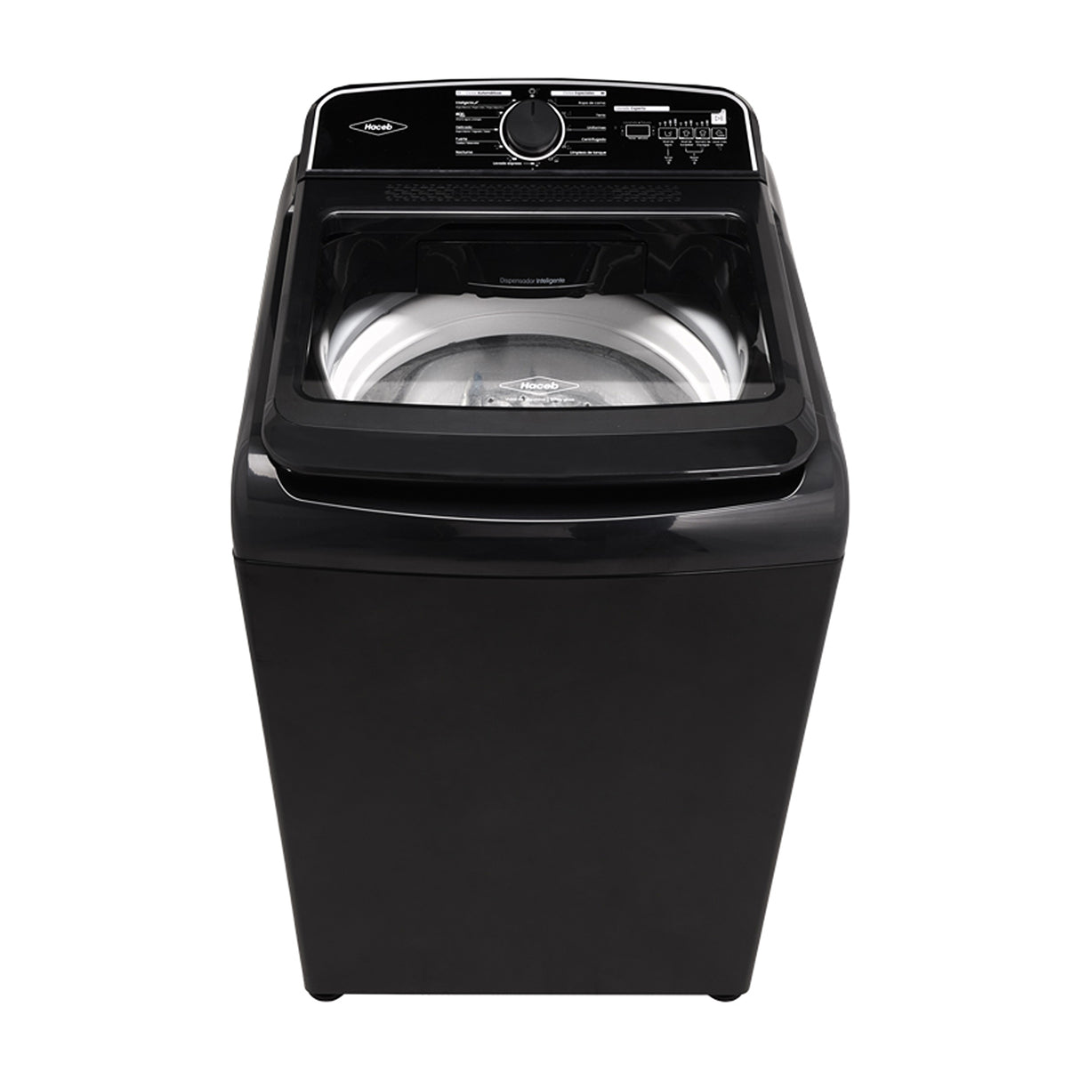 Lavadora Haceb Negro 62x34.9998cm de 18 Kilogramos con Pantalla Digital y 11 Funciones - LAVADORAS Y SECADORAS | Bylmo