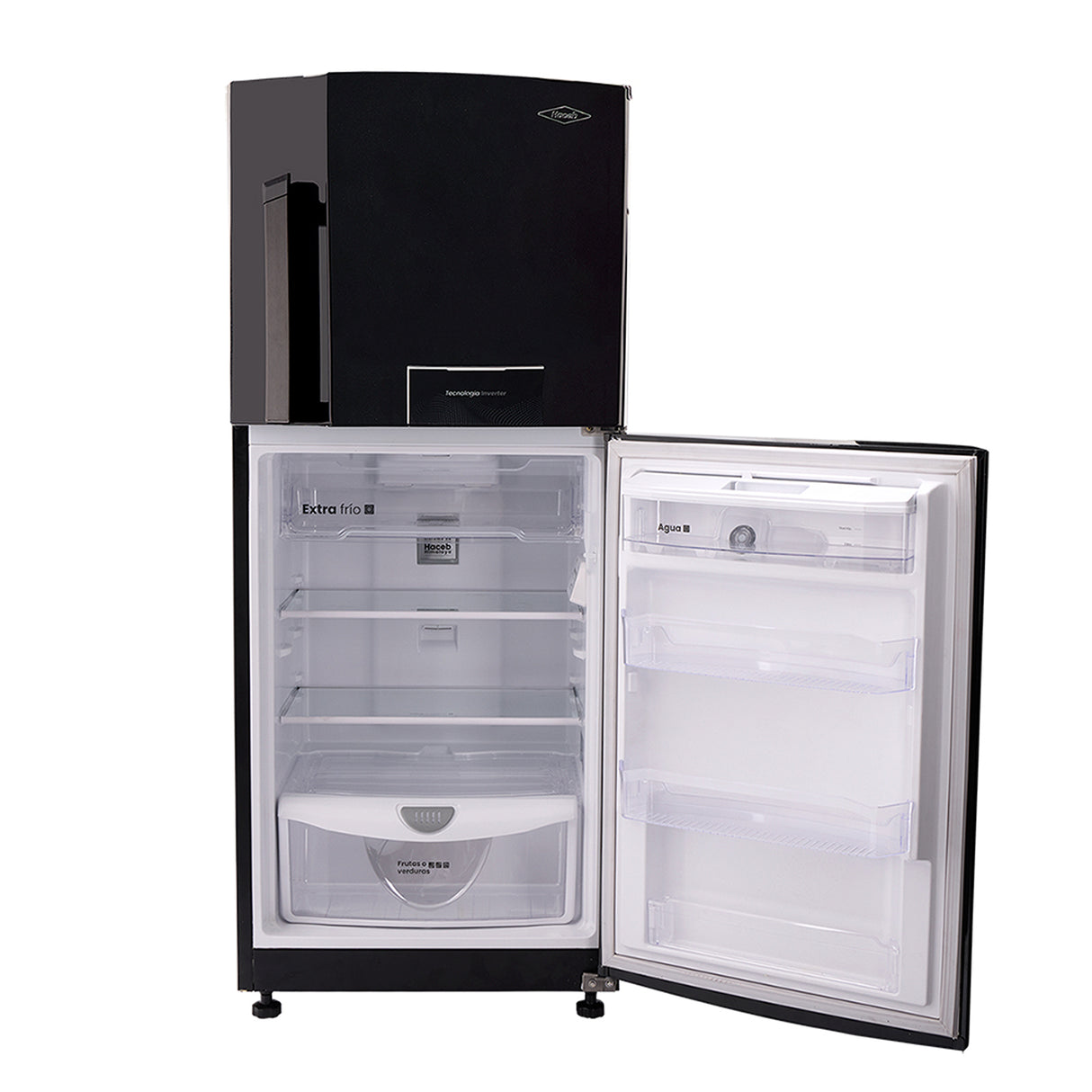 Nevera Haceb Inverter Negro Cósmico 65x150.5cm No Frost de 226 Litros con Dispensador de Agua y con Pantalla Digital - NEVERAS | Bylmo