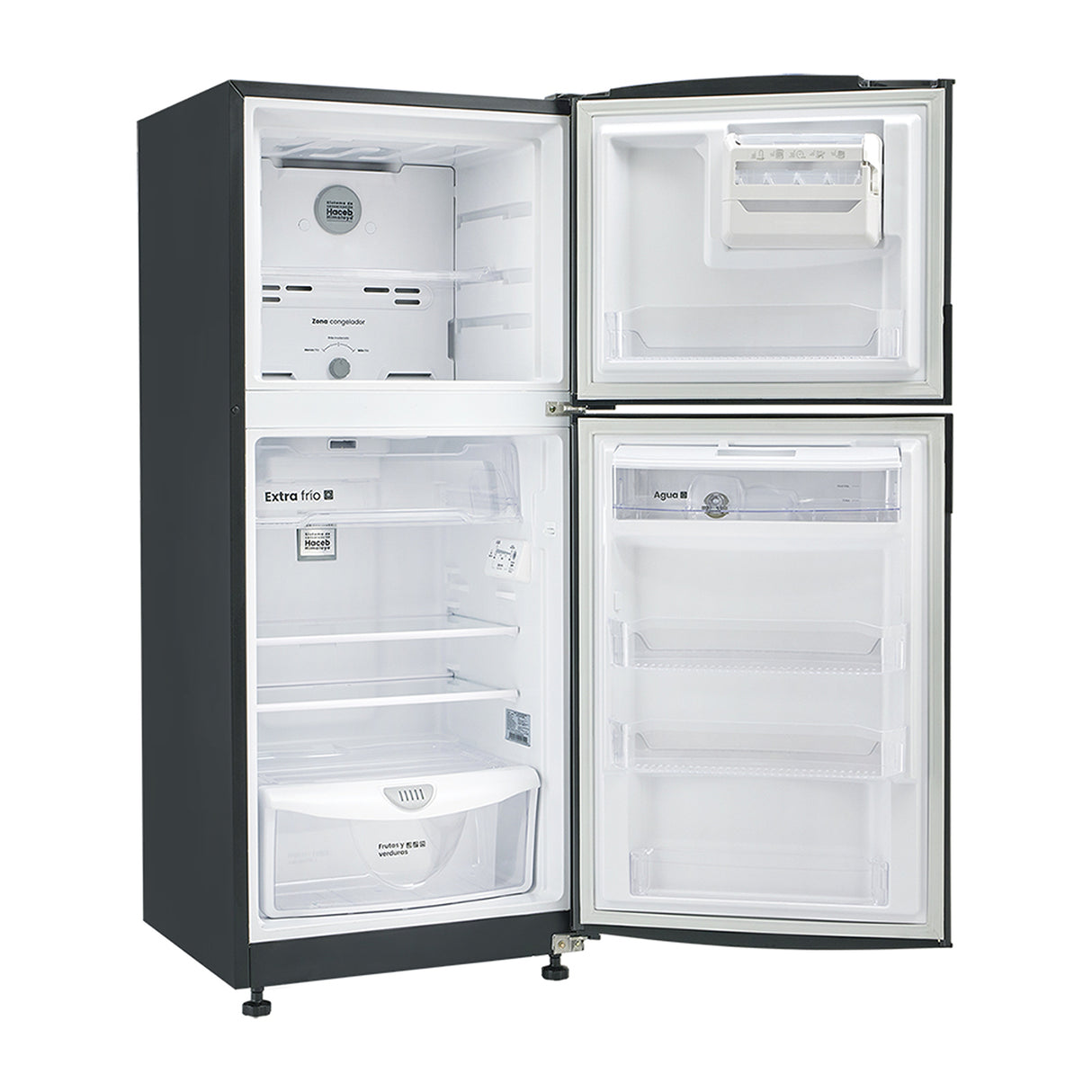 Nevera Haceb Inverter Negro Cósmico 65x150.5cm No Frost de 226 Litros con Dispensador de Agua y con Pantalla Digital - NEVERAS | Bylmo