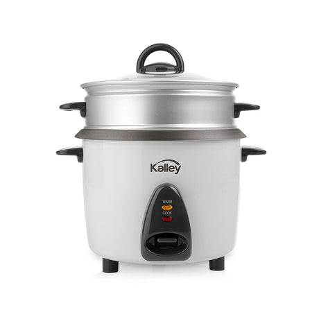 Olla Arrocera Kalley Blanco 24x31cm de 1.4 Litros con Función para Mantener Caliente - OLLAS ARROCERAS | Bylmo