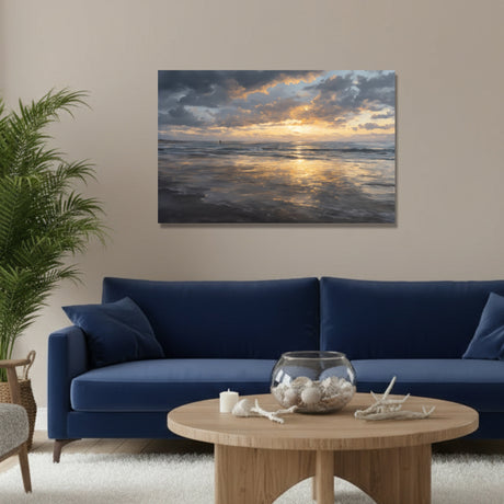Cuadro decorativo Moderno Atardecer en el Pacífico 60x93cm de Bastidor - CUADROS | Bylmo