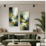 Cuadro decorativo en 2 Piezas Moderno Susurros Fragmentados 34x72cm cada Uno - CUADROS | Bylmo