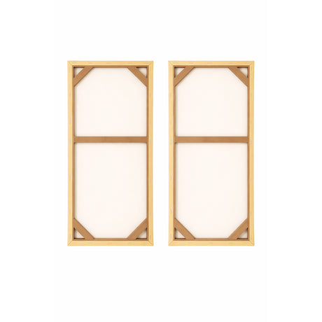 Cuadro decorativo en 2 Piezas Moderno Susurros Fragmentados 34x72cm cada Uno - CUADROS | Bylmo