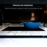 Estufa de Inducción para Empotrar Challenger Negro 59x52cm 220 Voltios con Cuatro Zonas de Cocción y Sistema Puente - ESTUFAS DE EMPORTRAR Y CUBIERTAS | Bylmo