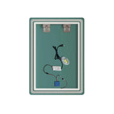 Espejo de Baño Led 50x70cm Luz Neutra Rectangular sin Marco Con Biselado y con SandBlasting - ESPEJOS DE BANHO | Bylmo