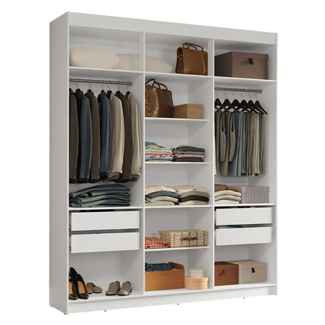 Closet Venus Blanco 180x217cm sin Puertas y con Doce Compartimientos - CLOSETS | Bylmo