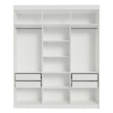 Closet Venus Blanco 180x217cm sin Puertas y con Doce Compartimientos - CLOSETS | Bylmo