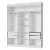 Closet Venus Blanco 180x217cm sin Puertas y con Doce Compartimientos - CLOSETS | Bylmo