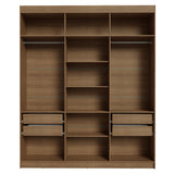 Closet Venus Marrón 180x217cm sin Puertas y con Doce Compartimientos - CLOSETS | Bylmo