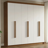 Closet Venus Marrón y Blanco 180x217cm con Seis Puertas y con Doce Compartimientos - CLOSETS | Bylmo