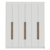 Closet Venus Blanco y Marrón 180x217cm con Seis Puertas y con Doce Compartimientos - CLOSETS | Bylmo