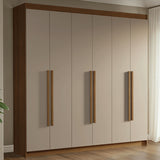 Closet Venus Marrón y Crema 180x217cm con Seis Puertas y con Doce Compartimientos - CLOSETS | Bylmo