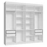 Closet Venus Blanco 216x217cm sin Puertas y con Diecisiete Compartimientos - CLOSETS | Bylmo