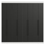 Closet Venus Blanco y Negro 216x217cm con Ocho Puertas y con Diecisiete Compartimientos - CLOSETS | Bylmo