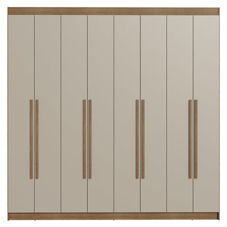 Closet Venus Marrón y Crema 216x217cm con Ocho Puertas y con Diecisiete Compartimientos - CLOSETS | Bylmo