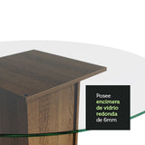 Juego de comedor Paula Marrón y Negro 110x76cm Circular de Cuatro Puestos con Cuatro Sillas - COMEDORES | Bylmo