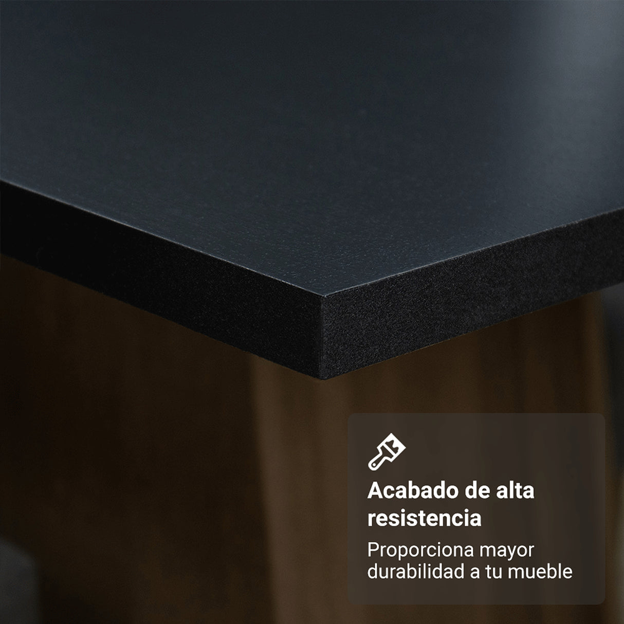 Juego de comedor Medelin Negro y Marrón 136x76cm Rectangular de Seis Puestos con Seis Sillas - COMEDORES | Bylmo