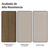 Juego de comedor Aline Marrón y Crema 90x76cm Cuadrado de Cuatro Puestos con Cuatro Sillas - COMEDORES | Bylmo