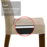 Juego de comedor Cica Marrón y Beige 80x77cm Cuadrado de Dos Puestos con Dos Sillas - COMEDORES | Bylmo