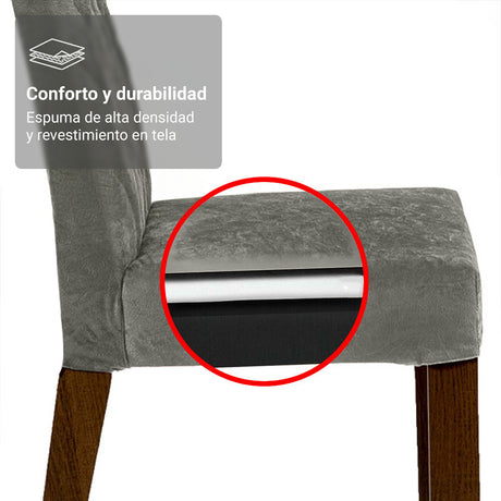 Juego de comedor Harper Negro y Marrón 180x78cm Rectangular de Cuatro Puestos con Cuatro Sillas - COMEDORES | Bylmo
