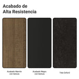 Juego de comedor Cannes Marrón y Negro 90x78cm Cuadrado de Cuatro Puestos con Cuatro Sillas - COMEDORES | Bylmo