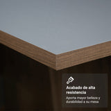 Juego de comedor Cannes Marrón y Gris 90x78cm Cuadrado de Cuatro Puestos con Cuatro Sillas - COMEDORES | Bylmo