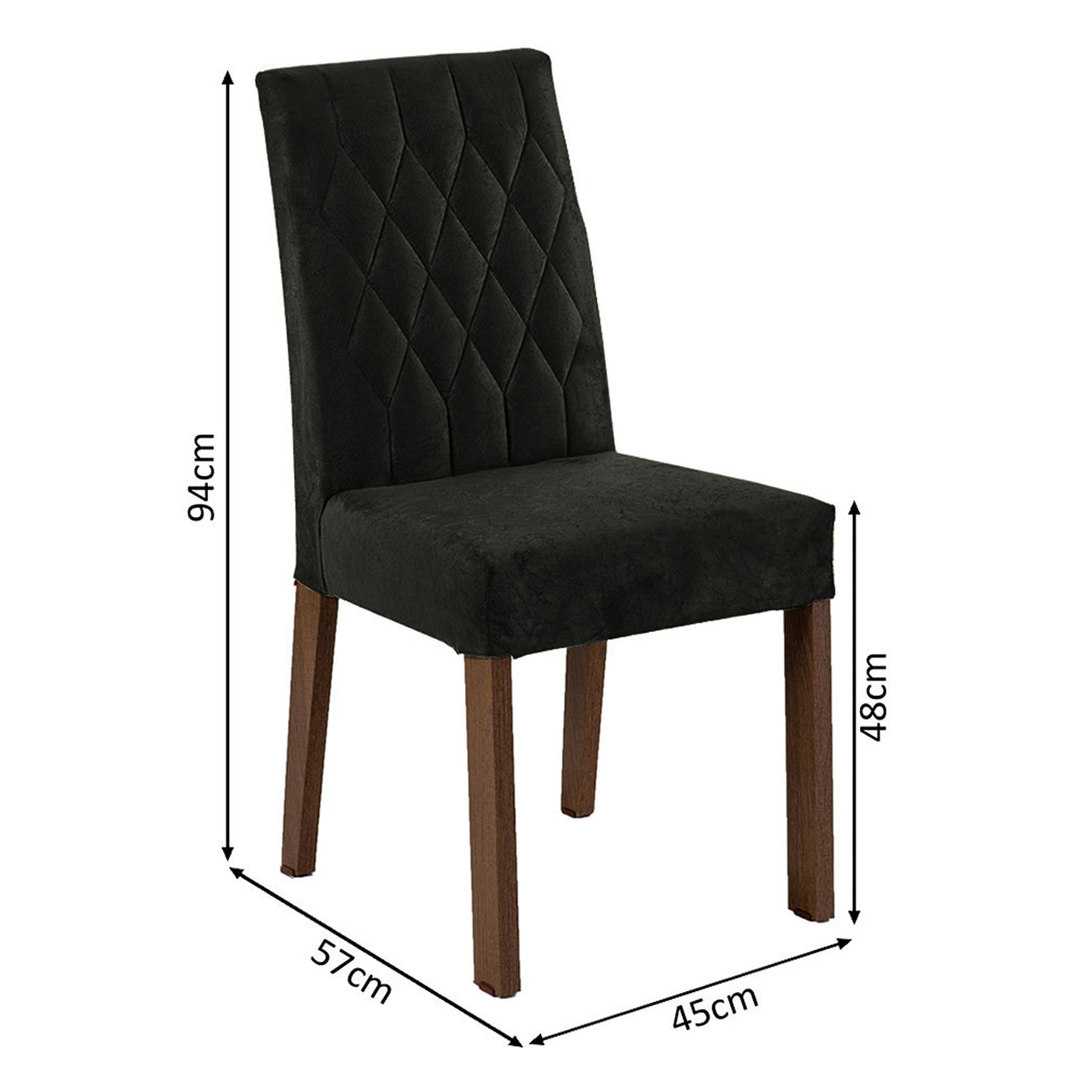 Juego de comedor Madison Marrón y Negro 180x78cm Rectangular de Seis Puestos con Seis Sillas - COMEDORES | Bylmo