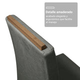 Juego de comedor Minsk Marrón y Negro 180x78cm Rectangular de Seis Puestos con Seis Sillas - COMEDORES | Bylmo