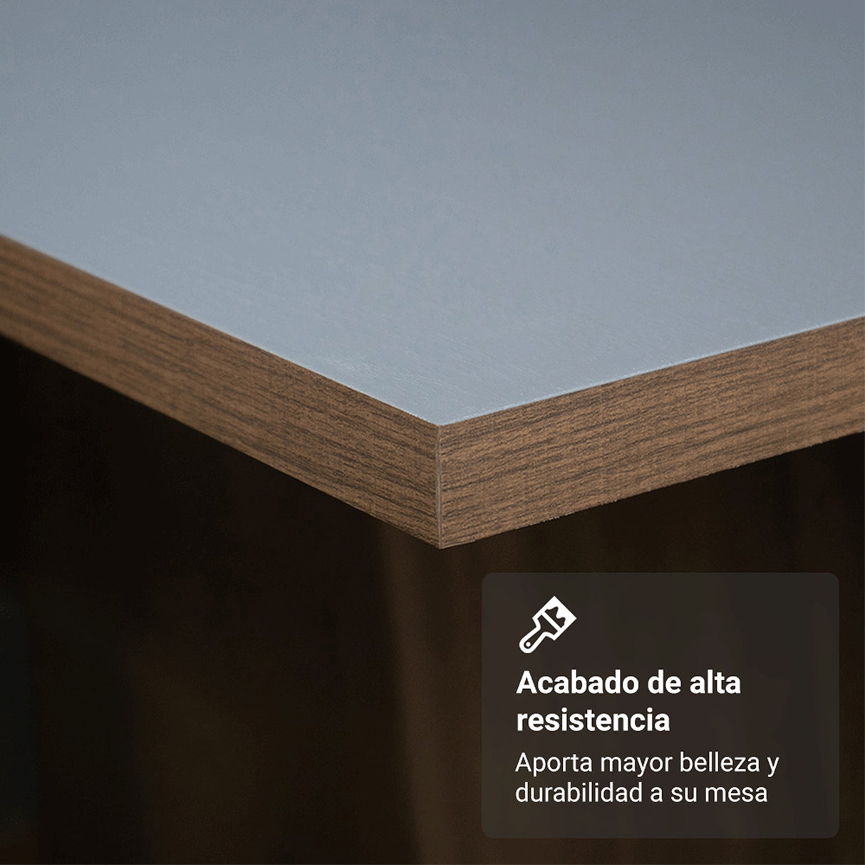 Juego de comedor Soho Marrón y Gris 160x78cm Rectangular de Seis Puestos con Seis Sillas - COMEDORES | Bylmo